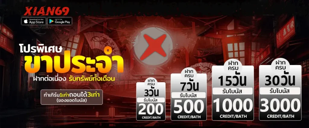 XIAN69 โปรโมชั่นพิเศษ สำหรับสมาชิกใหม่และสมาชิกประจำ
